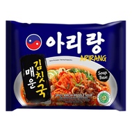 Halal Arirang Spicy Kimchi Noodle Soup 130gr - Instant Noodle Soup Korea With MUI Halal Logo