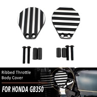 Pair Motorcycle Ribbed Throttle Body Cover protector Accessories For Honda GB350 GB350S GB 350 350S 