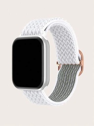 1 pieza Correa de reloj blanco nailon 45/49/38/40/41/42/44mm , compatible con Apple Watch Ultra/SE/8/7/6/5/4/3/2/1