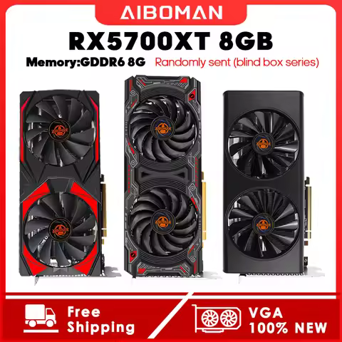 AMD Graphics card blind box RX5700XT 8GB GDDR6 256BIT AMD 2304SP 8Pin HDMI PCI-E 4.0×16 GPU Gaming g
