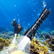 DL16 Scuba Diving Flashlight Dive Torch 2000 Lumen Tail Switch Diving Light Waterproof Scuba Dive Li