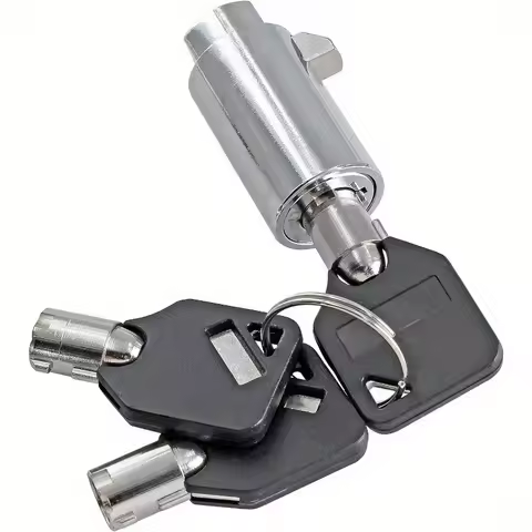 1 Set Universal Vending Machine Security Lock Set - Keyed Alike System with Durable Tubular Keyway D