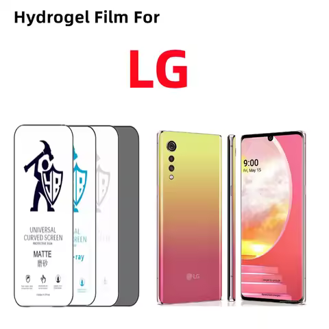 2pcs HD Hydrogel Film For LG Velvet 5G Matte Screen Protector For LG V20 V30 V40 V50 V60 ThinQ Q60 W