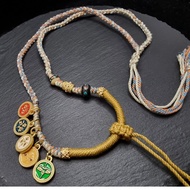 Necklace 5 Gods Rez Tibetan Flexible KnittedTALI 3.5mm 50-75cm J280