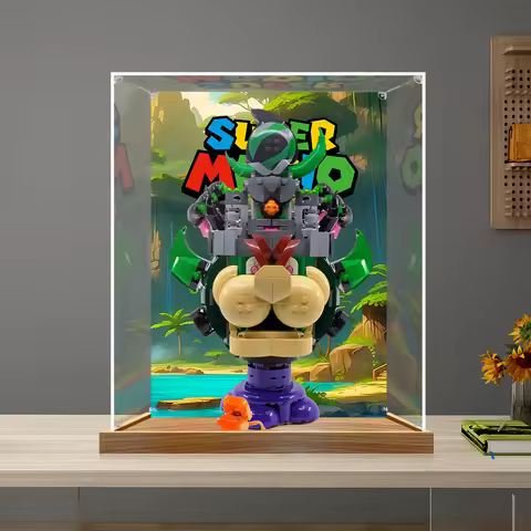 3mm Dustproof Display Box for lego 72042 Prince Florian&Castle Bowser Display Case Storage Box Organ