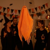 HARRIETT Hanging Ghost Pendant, Gauze Texture Handmade Haunted House Pendant, Halloween Ghost Decora