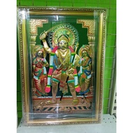 Madurai veeran copper frame.. 18 x 12 inch