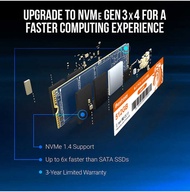 Bestoss M2 NVME SSD Speed 2000MB/s 128GB 256GB 512GB 1TB M.2 PCIe 3.0 Solid State Drives for