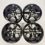 Rays TE37款型 高亮黑塗裝 訂製鍛造鈴 forged wheels