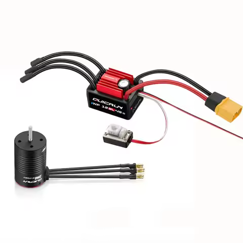 HobbyWing QuicRun WP 12BL45 G2 45A ESC with 2840SL 4700KV, 2850SL 3400KV, 4700KV G2 Sensored Brushle