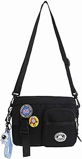 black crossbody bag for men, cute small messenger bag man sling bag, shoulder bag purse for men cros