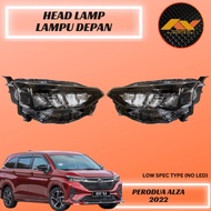 Original Perodua New Alza 2022 Head Lamp Lampu Depan Low &amp; High Spec 100% New High Quality