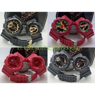 MERAH HITAM G.sk BG GA110 Couple Watches Men's Women's Watches Unisex Ga100 Red Black G Viral Shock Resistant