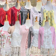 THRIFT set coquette, fairycore, outfit yearbook, dress over jeans, carnival, shoujou girl, sawako, o