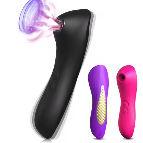2 IN 1 Clitoral Sucking Adult Vibrators with 10 Sucking & 10 Vibrator Modes Adult Toys Clit Nipple S