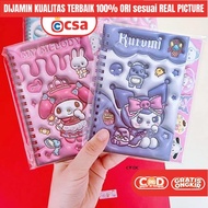 CSA Notebook Planner Sanrio 3D Series My Melody Kuromi Cinnamoroll+Stickers – StationeryLucu School
