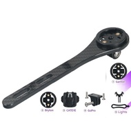 ♀Carbon Bike Stem Extension Computer Mount Holder Cateye Bryton GARMIN Edge GPS