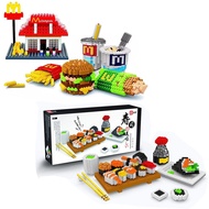 SUSHI MCDONALD MODEL BUILDING BLOCKS LEGO COMPATIBLE BRICKS BLOCK KIDS