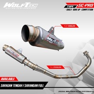 Supra exhaust GTR/SONIC 150 type Roadrace exhaust original Wolf Tech Racing