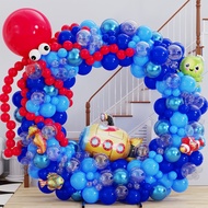 163pcs sea balloon sea horse octopus sea animal balloon decoration blue sea animal sea party