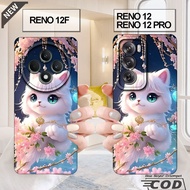 Oppo RENO 12 case _ oppo RENO 12F case _ oppo RENO 12 PRO case - flexible clear black silicone case