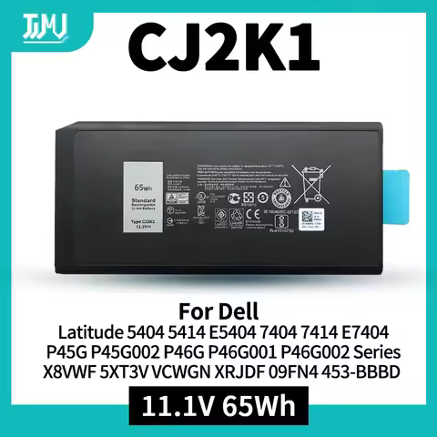 65Wh CJ2K1 4XKN5 Battery for Dell Latitude 5404 5414 E5404 7404 7414 E7404 P45G P45G002 P46G P46G001