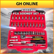R'DEER 46 PCS SOCKET SET 1/4" SOCKET WRENCH SET