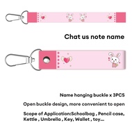 WEPHOTO 3pcs Customizable name labels for kids Personalized Name Tag Kids Labels Durable Luggage &