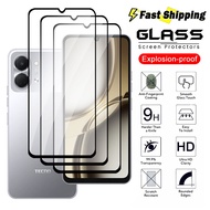 1-3 Pcs Fingerprint unlock Clear black border Tempered Glass For Tecno Spark Go 3 2 1 SparkGo3 Go3 G