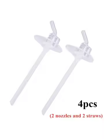 4pcs Replacement Straws for Thermos 12 Ounce Funtainer Bottle F401 Water Bottle Straw Stem Set Drink