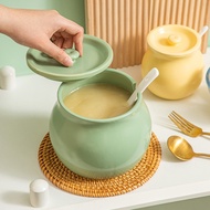 Ceramic Lard Jar With Lid, High Temperature Resistant Chili Oil Jar, Ceramic Seasoning Jar, Chili J