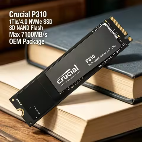 Crucial P310 1TB/2TB M.2 2280 PCIe 4.0 NVMe SSD, 3D NAND, 7100MB/s Max Speed, OEM Internal Drive for