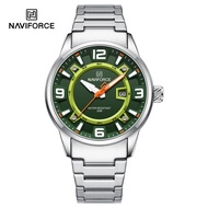 NAVIFORCE นาฬิกาสำหรับผู้ชาย Original 2023 Fshion โลหะกันน้ำไม่ขึ้นสนิมนาฬิกาข้อมือลำลองนาฬิกาผู้ชายสปอร์ตควอตซ์