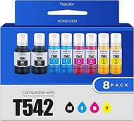 542 Ink Refill Bottles ET-5850 ET-5150 ET-5170 ET-5800 Replacement for Epson 542 Ink Refill Bottles 