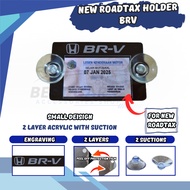 New Car Roadtax Version 2024 New Roadtax Holder Acrylic Color With Suction Cup New Size For Honda BR