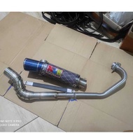 SUZUKI NLK 32MM EXHAUST CARBON EXSAGON LC135/Y15/Y15ZR/RS150SUZUKI RAIDER150