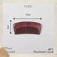 NAT Natural Purpleheart Wood Comb [9972]