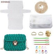 EIONG8686CF Bag Mesh Grid Set, Handmade Plastic Knitting Plastic Mesh Kit, White Mesh Plastic Canvas