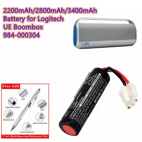 Speaker Battery 2200mAh/2800mAh/3400mAh DGYF001, GPRLO18SY002, 533-000096 for Logitech UE Boombox, 9