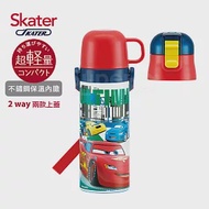 日本Skater 不鏽鋼保溫水壺(直飲470ml+杯蓋組)-麥昆McQueen