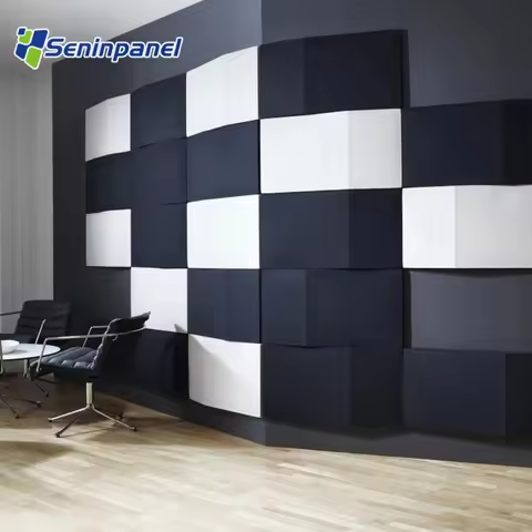 Seninpanel Eco-friendly 100% Polyester Acoustic Panel Dust-proof Acoustic Ceiling Panel Modern Decor