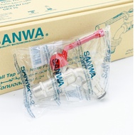 ก๊อกบอลสนาม SANWA 1/2"นิ้ว 3/4" นิ้ว สีแดง