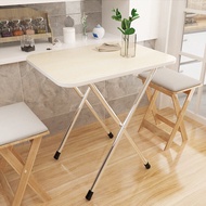 Foldable Table Side Stand Dining Table Simple Home Simple Dining Small Table 2 People 4 People Stall Portable Small Square Table