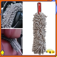 [Fx] Dust Brush with Handle Flexible Washable Chenille Ceiling Fans Car Dust Remover for Vehicle