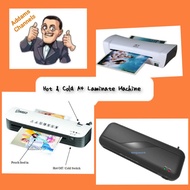 Hot & Cold A4 Photo Laminate Machine Laminator Laminating Laminated
