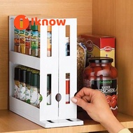 I know Kitchen Rotating Rack Tray for Condiments Spice Storage Bottles Lazy Susan Cabinet Spice Rack