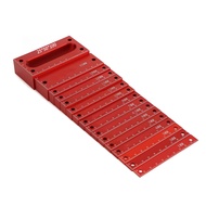 Metric Gauge Blocks Set Aluminum Alloy Precision Measurement Red Color Convenient Storage Set Up Blo