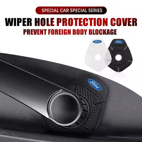 2Pcs Car Windshield Wiper Arm Hole Prevent Debris Protection Cover For Ford Focus Mustang C-Max mk2 