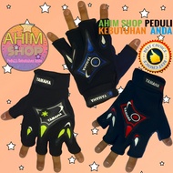 Sarung Tangan Motor Setengah Jari (Half Finger) Model YAMAHA (1 Pasang – Warna Acak)