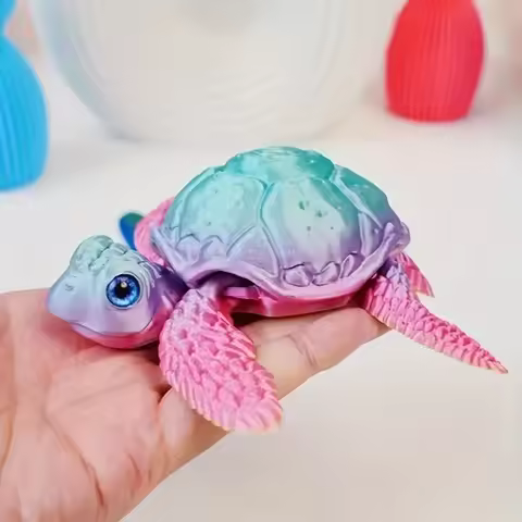 3D Printed Turtle Ornament, Home Decor Ornament Collection Hobby Halloween and Christmas Decoration,